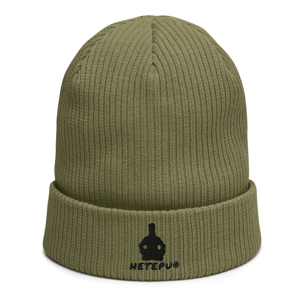 Tranquil Warrior Ribbed Beanie - Hetepu