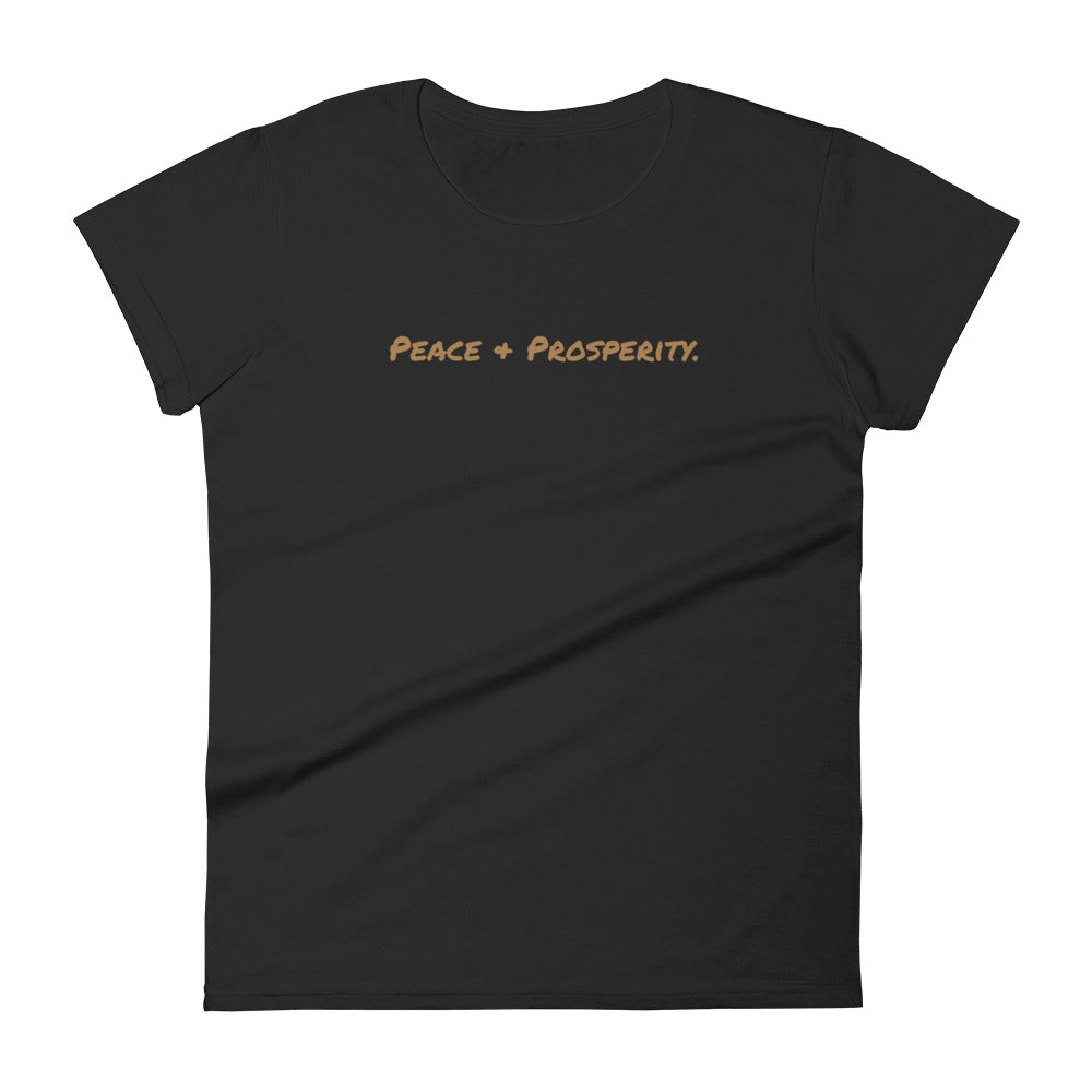 'Peace + Prosperity' Women's T-Shirt - Hetepu