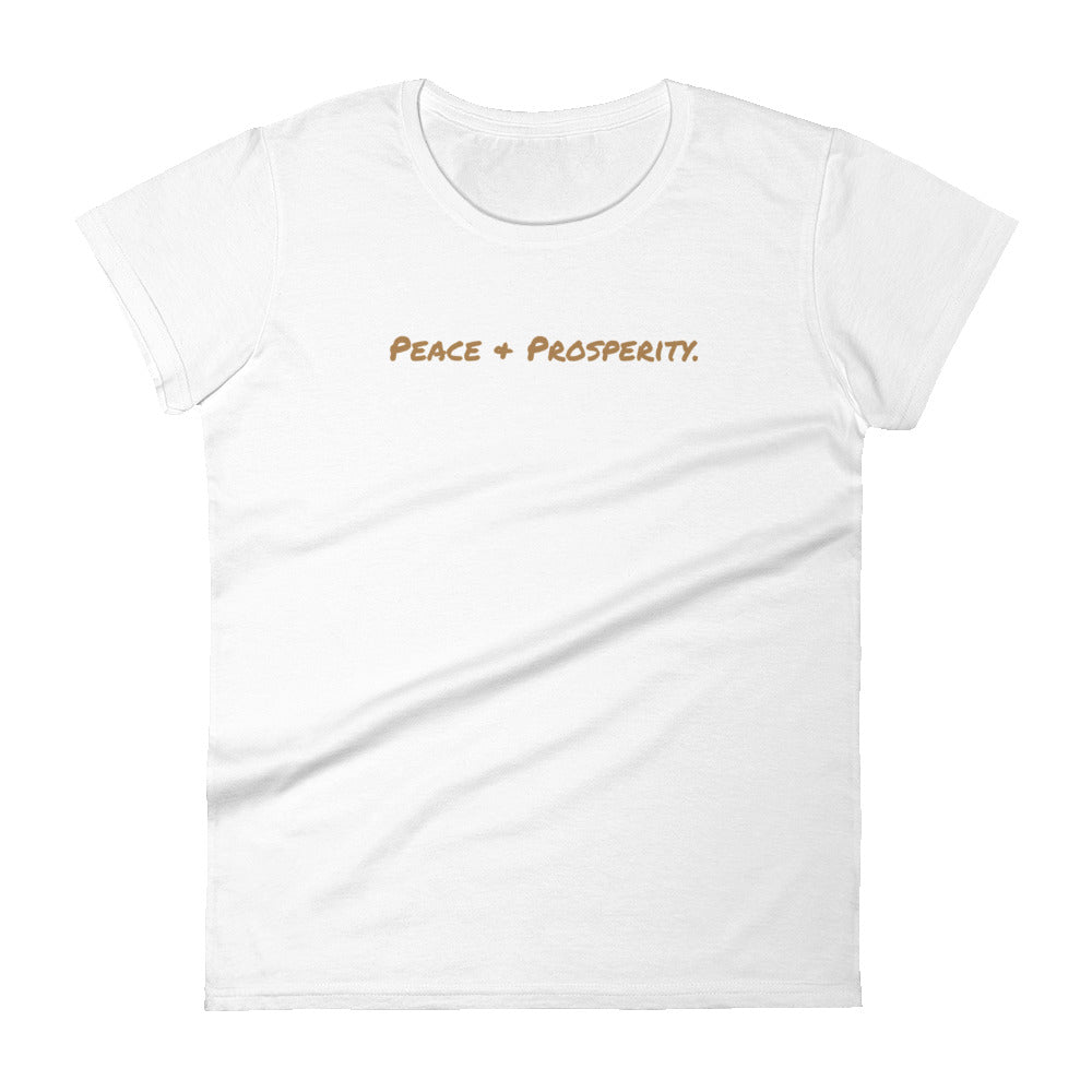 'Peace + Prosperity' Women's T-Shirt - Hetepu