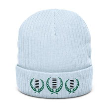 Load image into Gallery viewer, Crown Of Heaven Ribbed knit beanie
