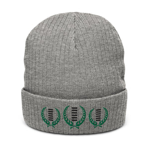 Crown Of Heaven Ribbed knit beanie