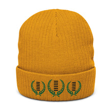 Load image into Gallery viewer, Crown Of Heaven Ribbed knit beanie
