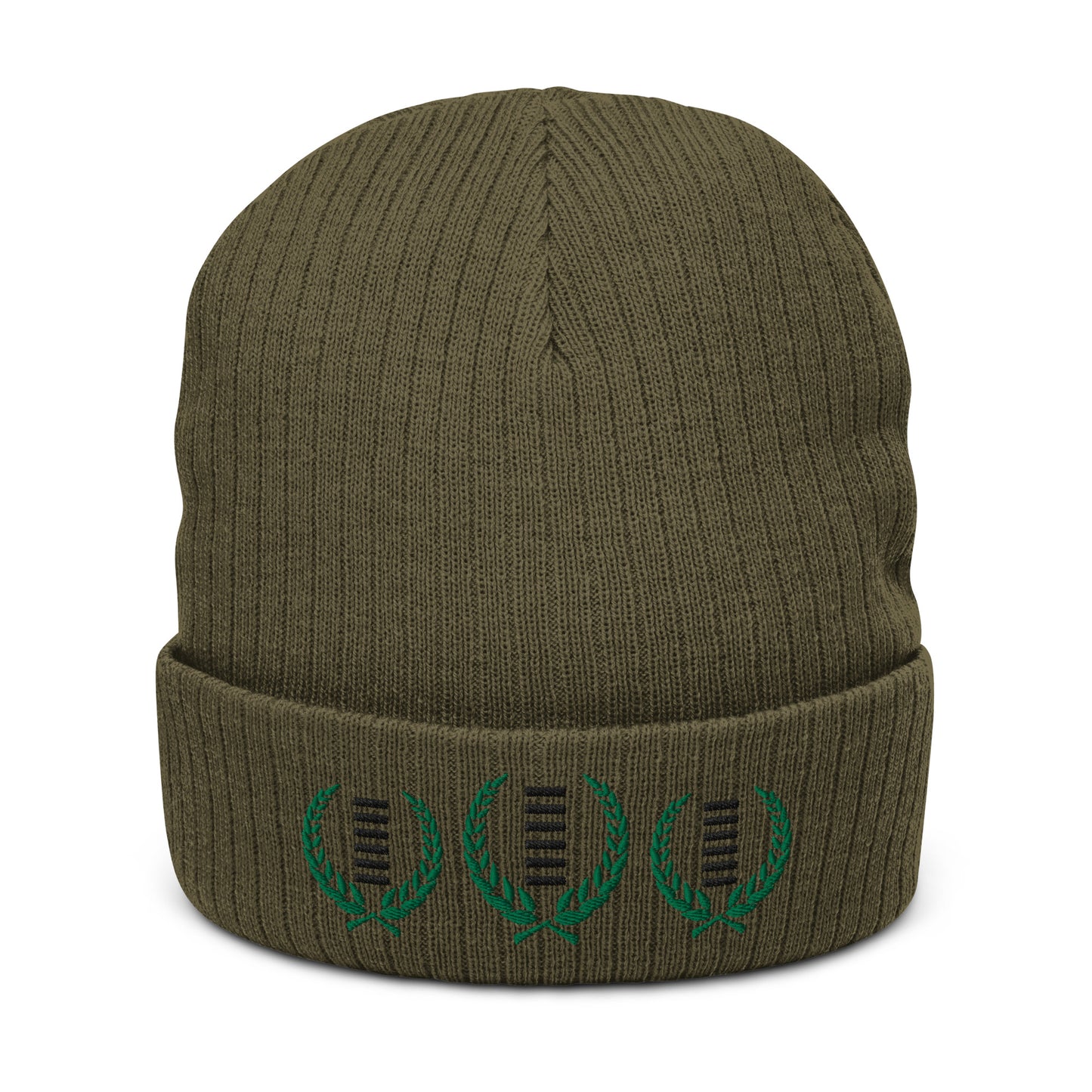 Crown Of Heaven Ribbed knit beanie - Hetepu