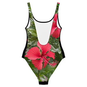 The Hibiscus One Piece Bathing Suit