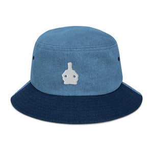 Tranquil Warrior Denim Bucket Hat