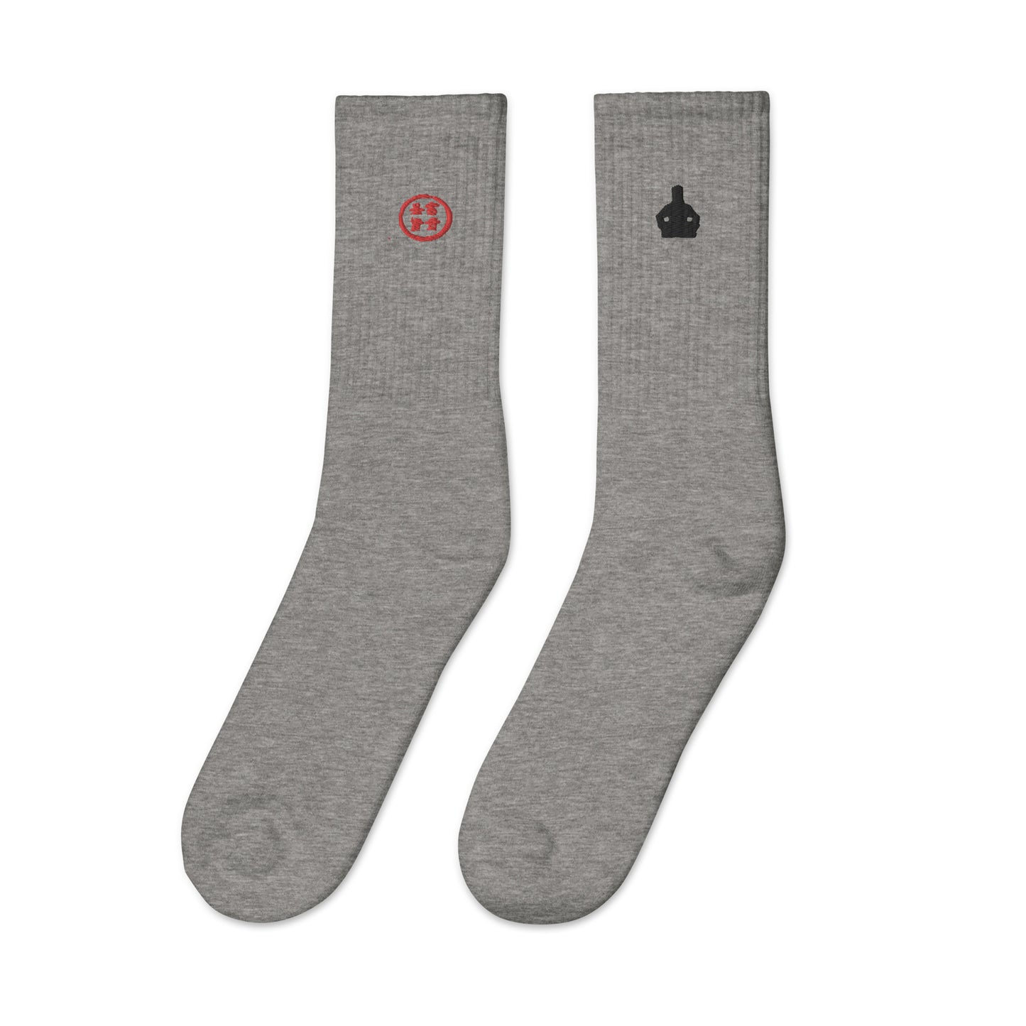 Tranquil Warrior Embroidered Socks - Hetepu