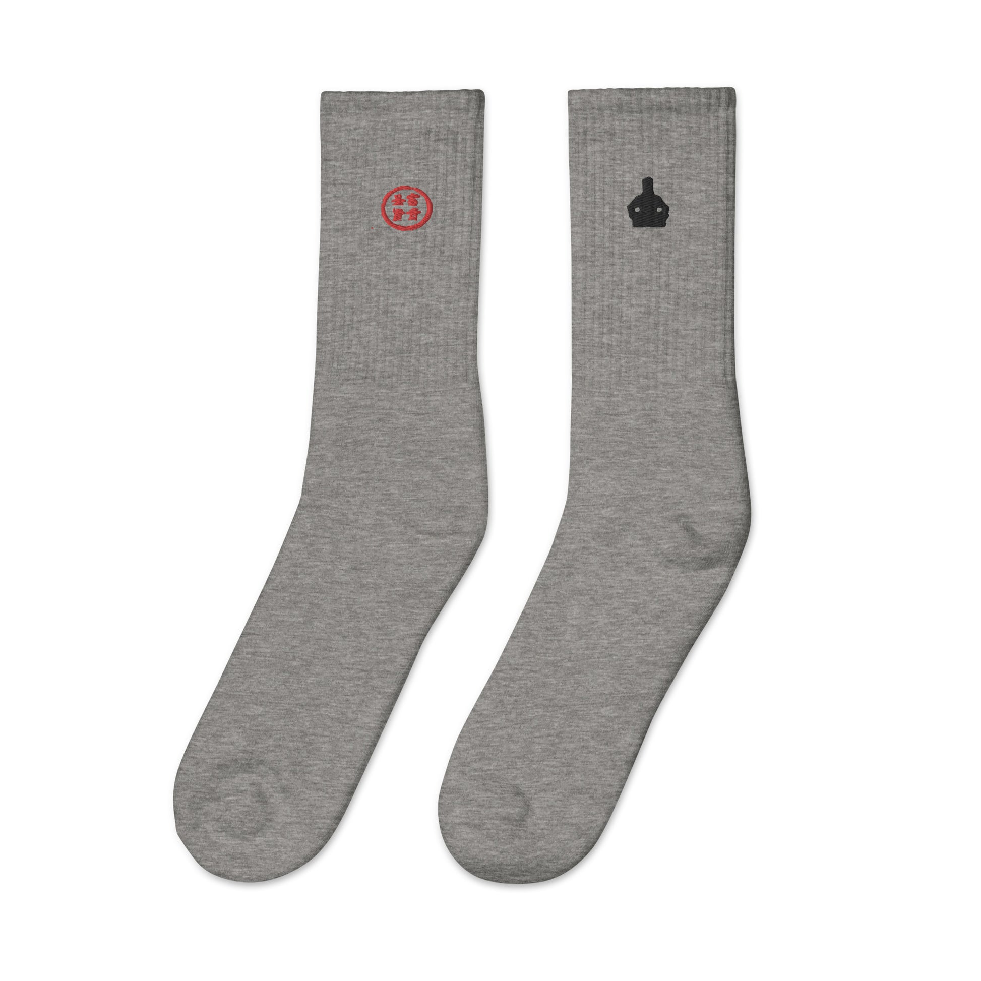 Tranquil Warrior Embroidered Socks - Hetepu