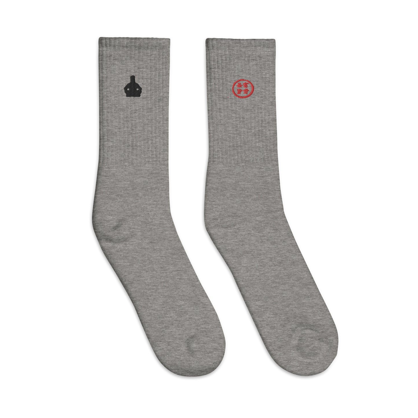 Tranquil Warrior Embroidered Socks - Hetepu