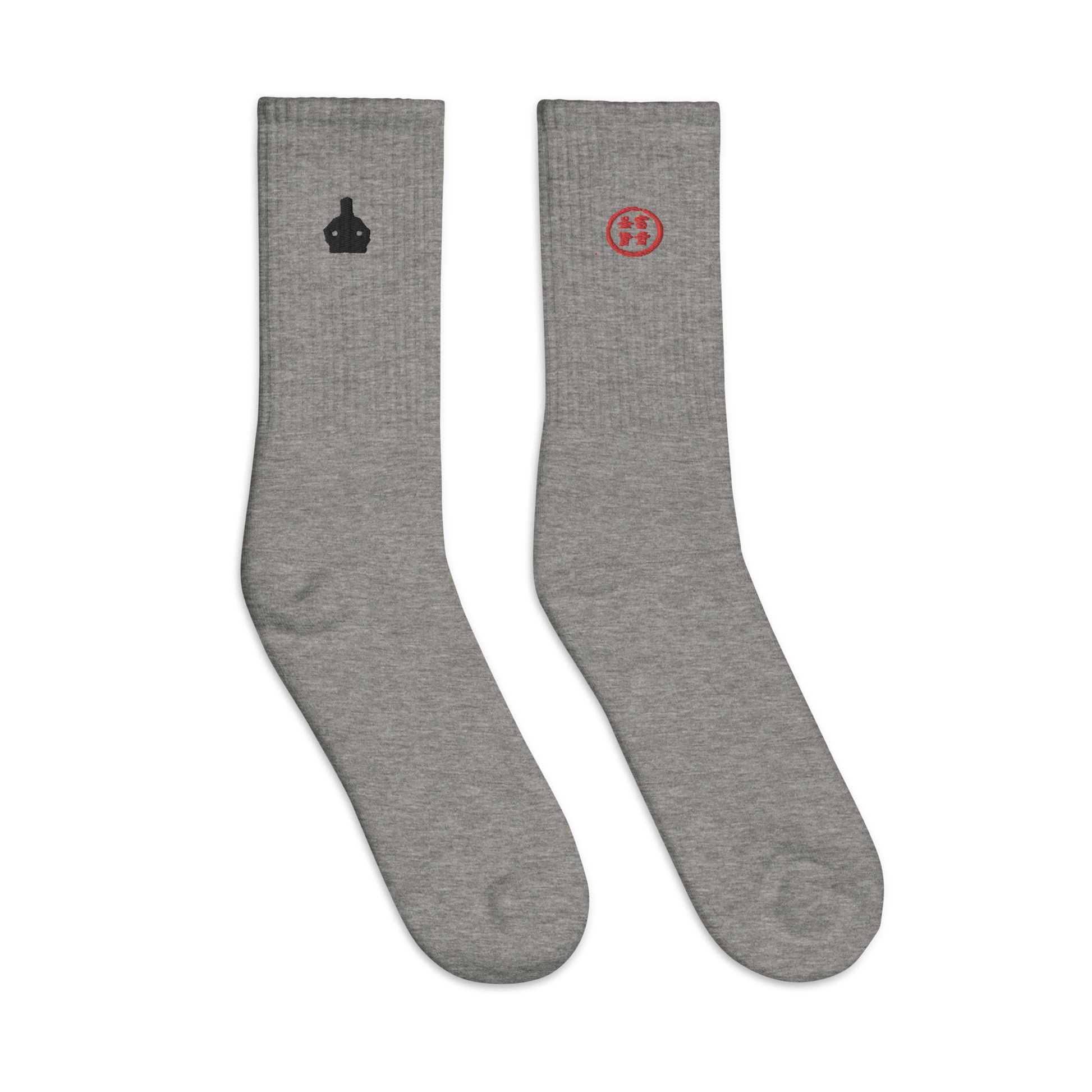 Tranquil Warrior Embroidered Socks - Hetepu