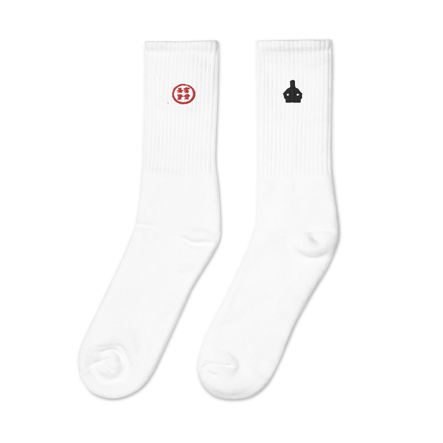 Tranquil Warrior Embroidered Socks - Hetepu