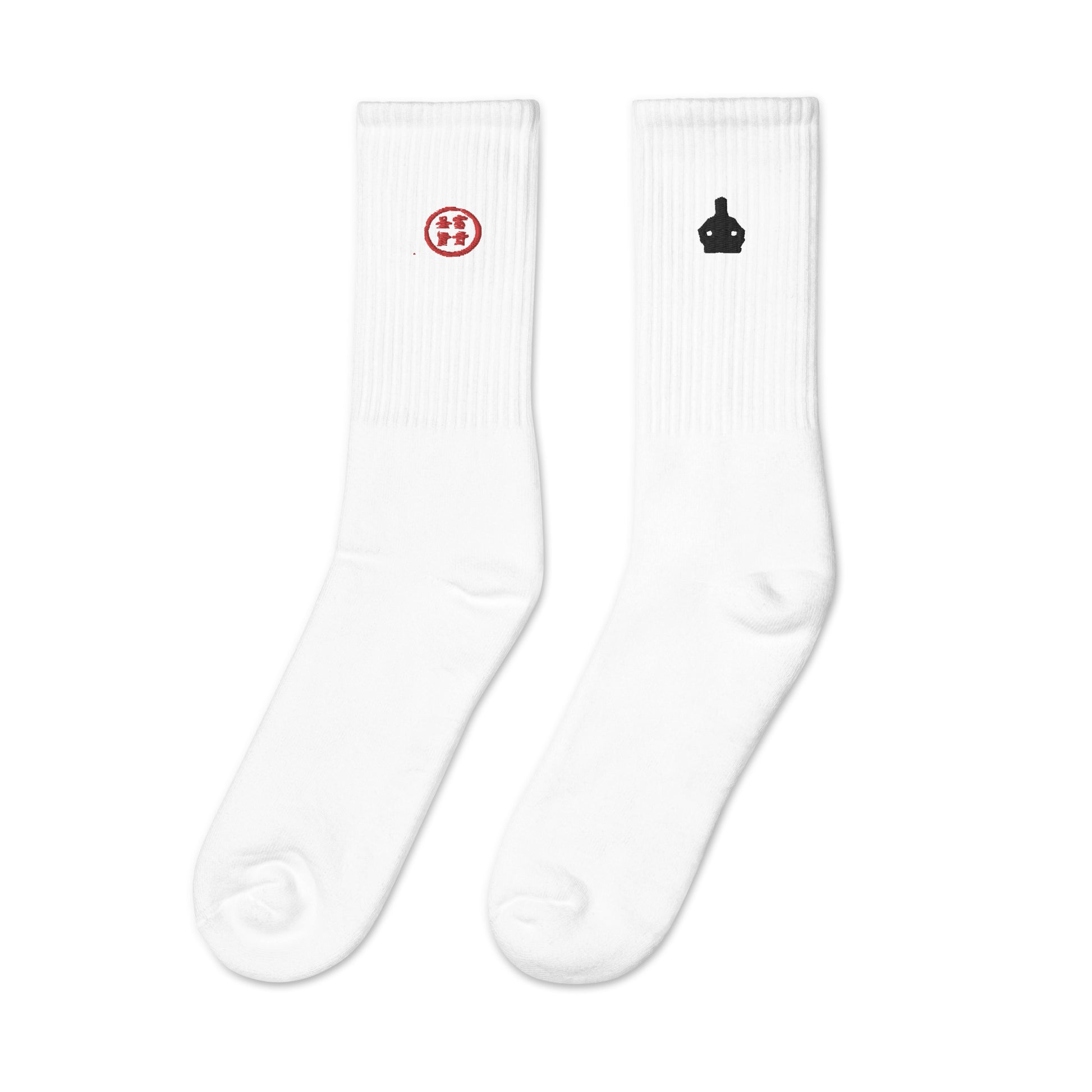Tranquil Warrior Embroidered Socks - Hetepu