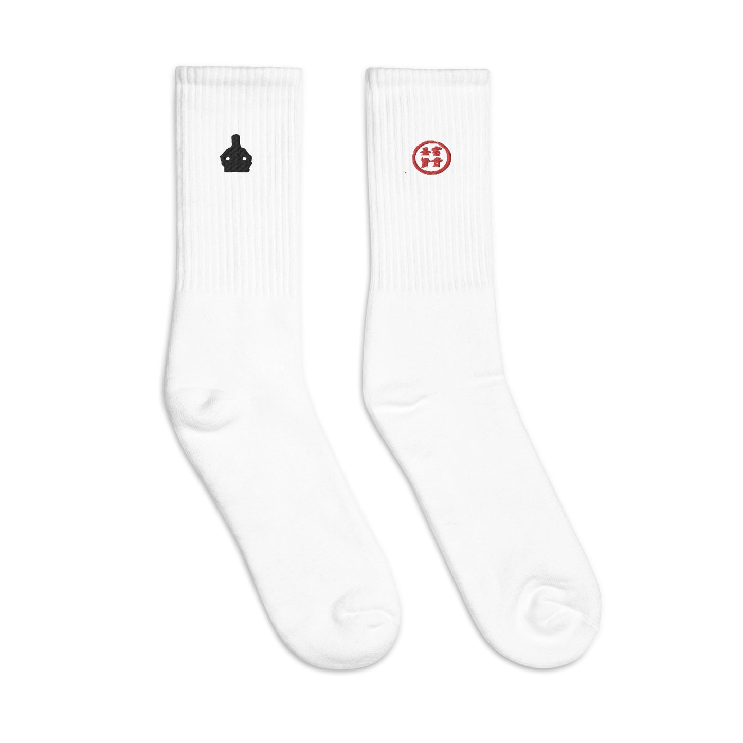 Tranquil Warrior Embroidered Socks - Hetepu