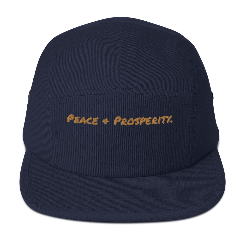 'Peace + Prosperity' 5 Panel Cap