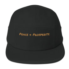 Load image into Gallery viewer, &#39;Peace + Prosperity&#39; 5 Panel Cap
