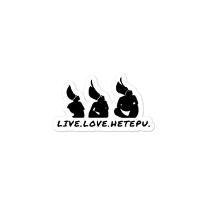LIVE.LOVE.HETEPU X BUSHMEN Stickers