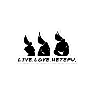 LIVE.LOVE.HETEPU X BUSHMEN Stickers